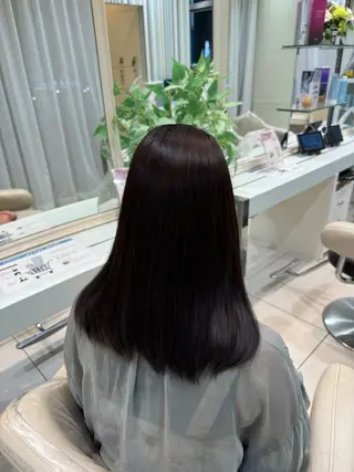 ミディアム 曲がる縮毛/カルマパ ーマ/池袋/横村大全のヘアスタイル