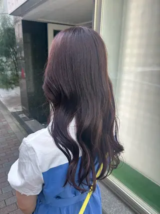 ロング カラー ヘアアレンジ 韓国風グレージュ 🤍たくみ🤍のヘアスタイル