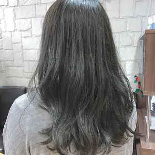 ロング カラー パーマ ヘアアレンジ 🥛洒落髪小顔cut なら龍崎🥛のヘアスタイル