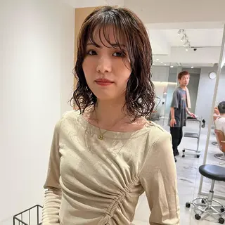 ミディアム パーマ お洒落パーマ/ボブ ❄️Tomoka❄️のヘアスタイル