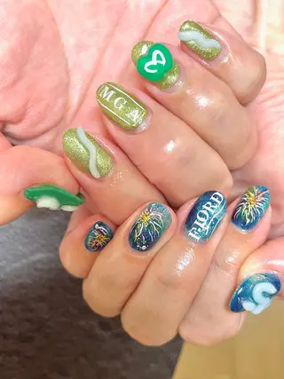 ミディアム ネイルサロン hanakoharuのネイルデザイン