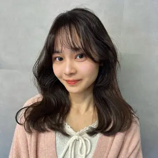 ミディアム 阿倍野/髪質改善 /縮毛矯正/坪田幸広のヘアスタイル