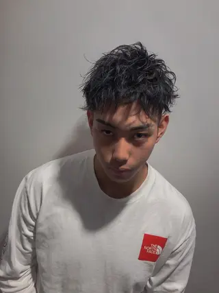 ショート メンズ men's salon SOL所属・TAIYO帯広/ メンズパーマ/波巻きのヘアスタイル