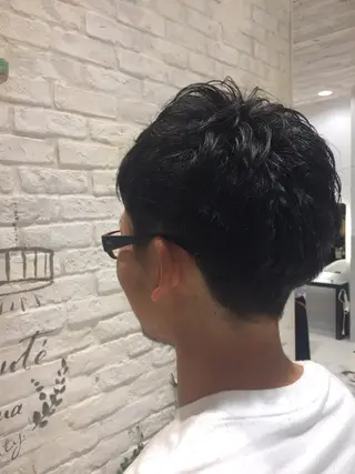 ショート メンズ Kobayashi ハイライト/ショートのヘアスタイル