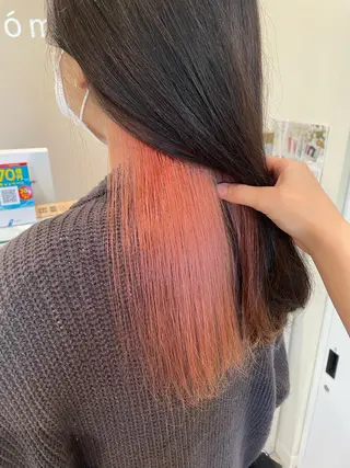 ロング カラー ボブ/インナーカラー /眉毛/Miyuのヘアスタイル