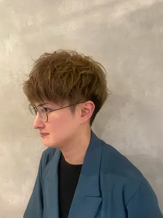 ミディアム メンズ フリーランスシェアサロンルレイル所属・心斎橋/メンズ /ルレイル/地形真希のヘアスタイル