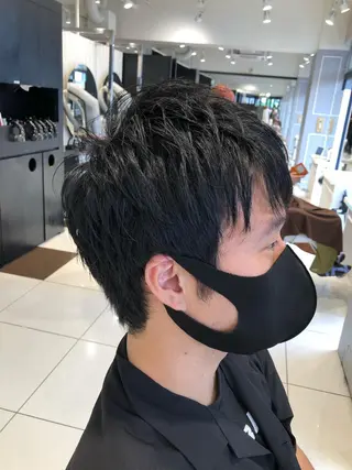 メンズ ショート/白髪ぼかし 君和田若菜のヘアスタイル