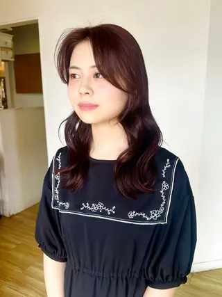 ロング カラー ペッツ本店 スタイリスト増田ゆきのヘアスタイル