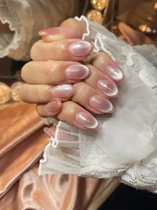 ネイル 23時まで❤︎韓国、 ワンホンネイルのネイルデザイン