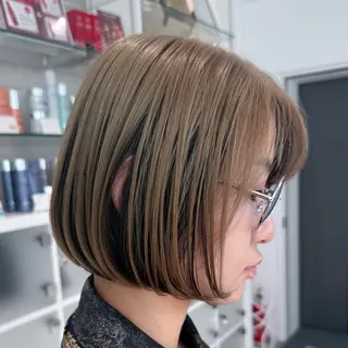 ミディアム カラー 小顔レイヤー/ 透明感カラー/増田のヘアスタイル