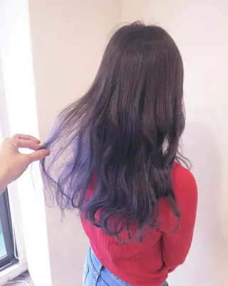 ロング カラー JIL BLAN 京都所属・RU RIのヘアスタイル