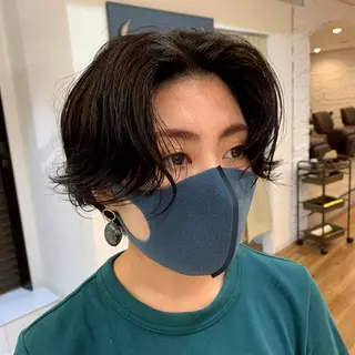 ショート パーマ 【韓国風くびれヘア】 joule小木曽輝のヘアスタイル