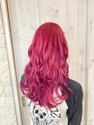 ロング ゆぴ☾‪/推しカラー /ハイトーンのヘアスタイル