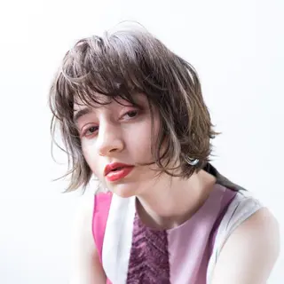 ショート カラー パーマ Ash 店長 木村 和人のヘアスタイル