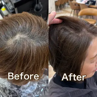 ショート 脱白髪染め/ 髪質改善/ハクのヘアスタイル