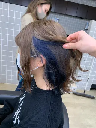 ロング カラー ヘアアレンジ neon hair所属・🩵 JURI🩵のヘアスタイル