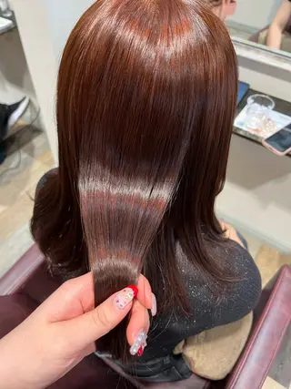 ミディアム カラー 顔まわり/オフィス カラー/青栁優🔆のヘアスタイル