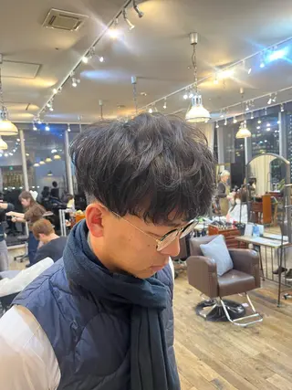 パーマ Belle Ginza並木通り所属・透明感カラー／ メンズ◎／秋葉香乃のヘアスタイル