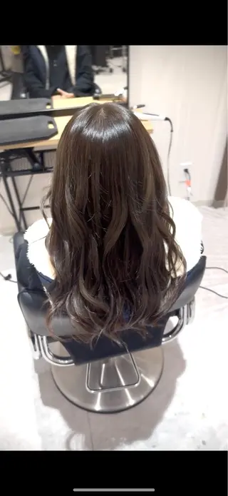 ロング エイト半田所属・大松 菜々実のヘアスタイル