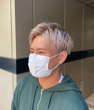 カラー メンズ 【博多ハイライトカラ ー】中島啓太のヘアスタイル