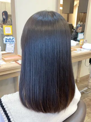 ミディアム 福原遼華/小顔ショー ト/髪質改善のヘアスタイル