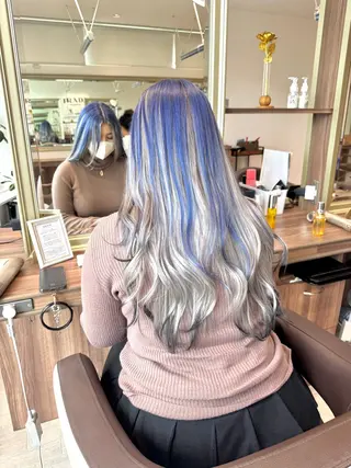 ロング カラー Re:st所属・Miyavi/カラー ショートボブのヘアスタイル