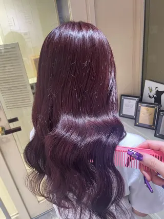 ロング カラー ハイトーンカラーエク ステ🌺RENA🌺のヘアスタイル