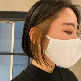 ミディアム 横浜/ショート/ レイヤーカットのヘアスタイル