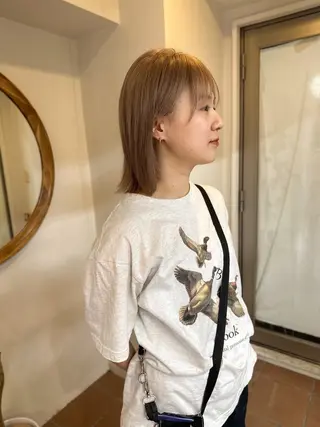 ショート カラー ネイル マツエク・マツパ アイブロウ Cinq所属・ハイライト🌟/ ボブ/豊田のヘアスタイル