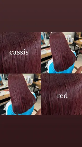 ミディアム カラー 顔まわり/レイヤー/ 透明感/まいな🥨のヘアスタイル