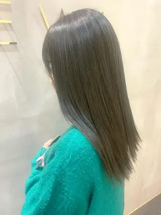 ミディアム カラー 韓国×髪質改善カラー 💎hinaのヘアスタイル