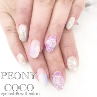 セミロング ネイル マツエク・マツパ Beauty salon STELLA所属・STELLA 大西南帆のマツエク・マツパデザイン