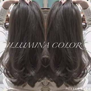 ミディアム カラー due hair 京都駅前店 MILBON オージュア認定サロン【デューヘアー】所属・ハイトーンブリーチ 土坂 由志【京都】のヘアスタイル