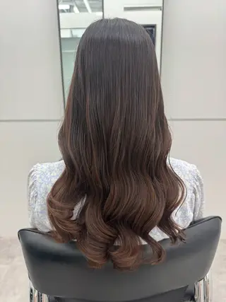 ロング パーマ GO TODAY シェアサロン 銀座Arc店所属・デジタルパーマ🫧 韓国風ヘア🫧サクラのヘアスタイル