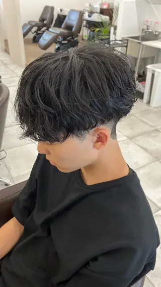 ショート パーマ メンズ 🏆メンズヘア特化 🥇代表りんぺーのヘアスタイル