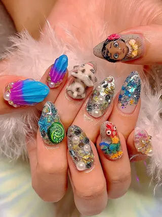 ネイル シェアサロンLei.g(レイジー)所属・3Dアートネイル💗 都築レナのネイルデザイン