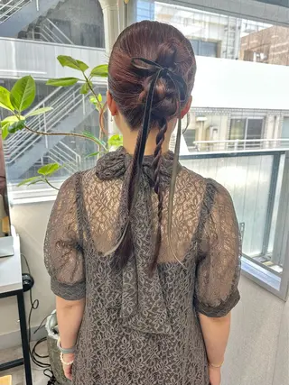 セミロング ヘアアレンジ レイヤーカット🪄 耳ツボ🎀Ayumiのヘアスタイル