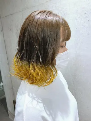 ミディアム ノミネーション大宮所属・TOSHIKI/ ハイトーン/髪質改善のヘアスタイル