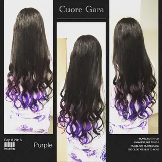 ロング カラー 💓シールエクステ ルミエールのヘアスタイル