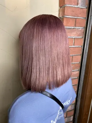 ミディアム カラー パーマ ヘアアレンジ メンズ キッズ ネイル マツエク・マツパ emu所属・🌈髪質改善・美髪矯 正・平野瀬乃🌈のヘアスタイル