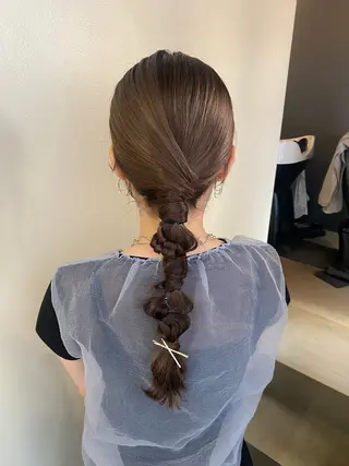 ロング NIKO/名古屋/ 伏見/花屋併設のヘアスタイル