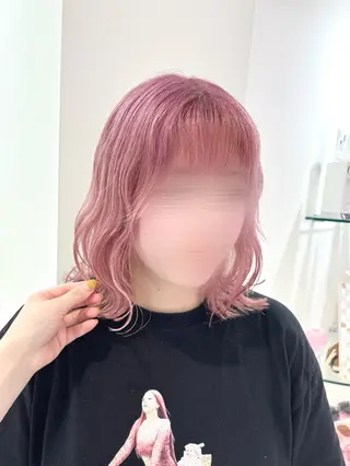 ミディアム カラー Ayu🍯/名駅/ブ リーチカラー/ヘアメのヘアスタイル