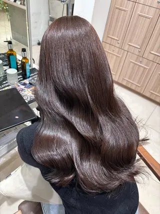 セミロング Rin/寒色系カラー 🦋/うる艶ヘア🫧のヘアスタイル