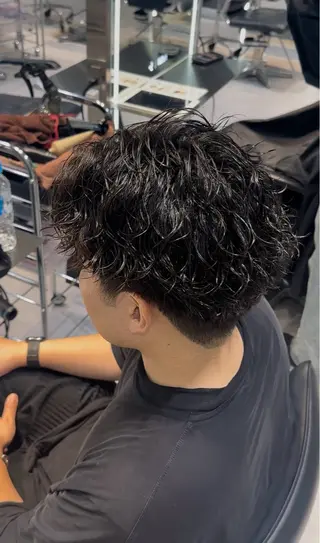 ショート パーマ 似合わせパーマ🔥 河浪  大智のヘアスタイル