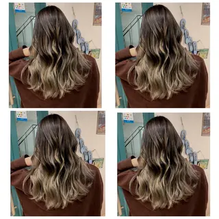 ロング カラー 京都大人女性ショート 徒歩1分/秋山のヘアスタイル