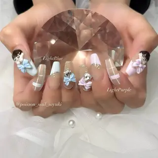 ネイル beauty salon  POISSON所属・SAYUKI/韓国 /ワンホン/キラキラのネイルデザイン