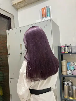 ロング カラー 表参道/ハイライト バレイヤージュのヘアスタイル