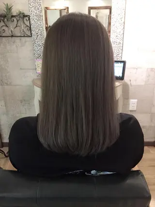 ミディアム カラー SALOWIN(サロウィン)広島並木通り所属・田村和範/似合わせ カラー/髪質改善のヘアスタイル