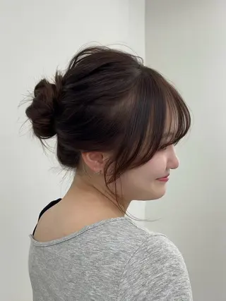 ロング ヘアアレンジ レイヤーカット顔周り /アレンジ伊藤彪真のヘアスタイル