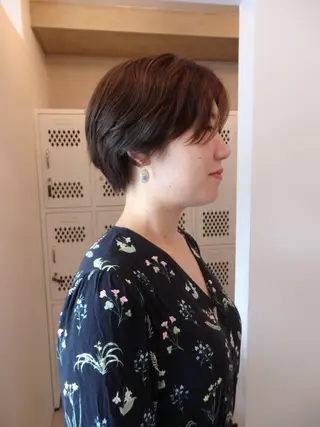 ショート 彩葉/ブリーチ/ カットモデル栄・伏見のヘアスタイル